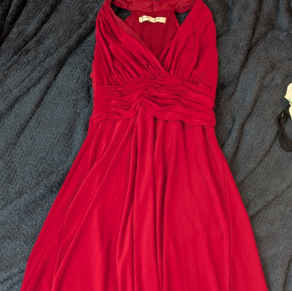 Dark red midi